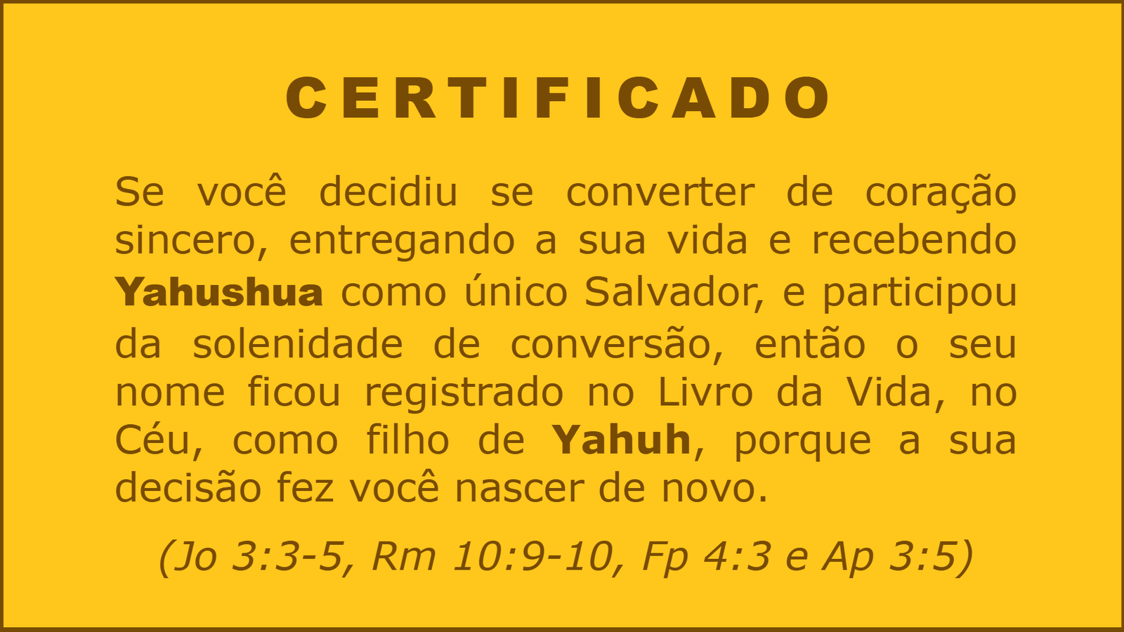 Modelo de Certificado de Conversão